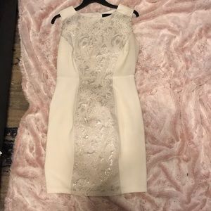 White fitted dress